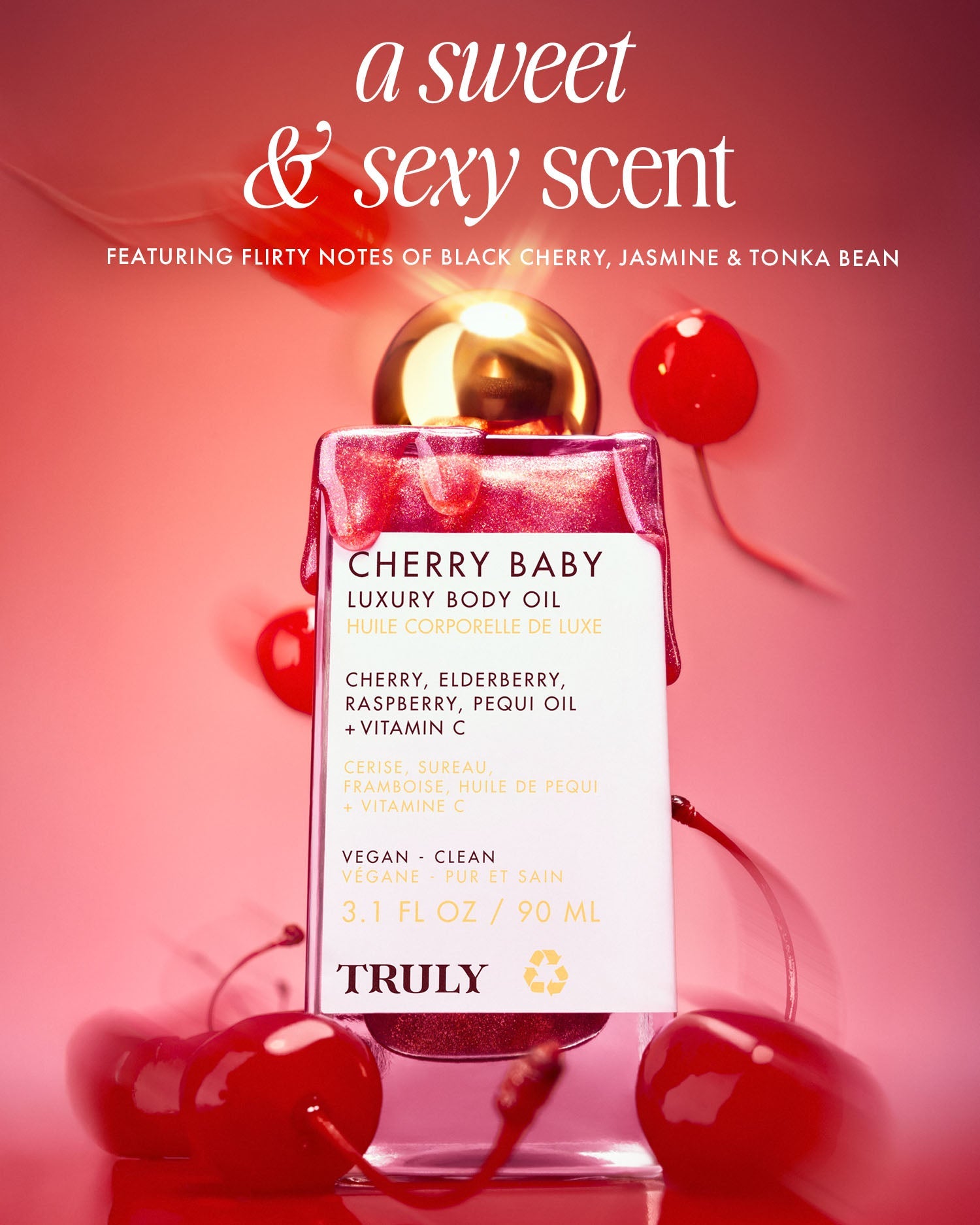 Cherry Baby Luxury Body Oil - Truly