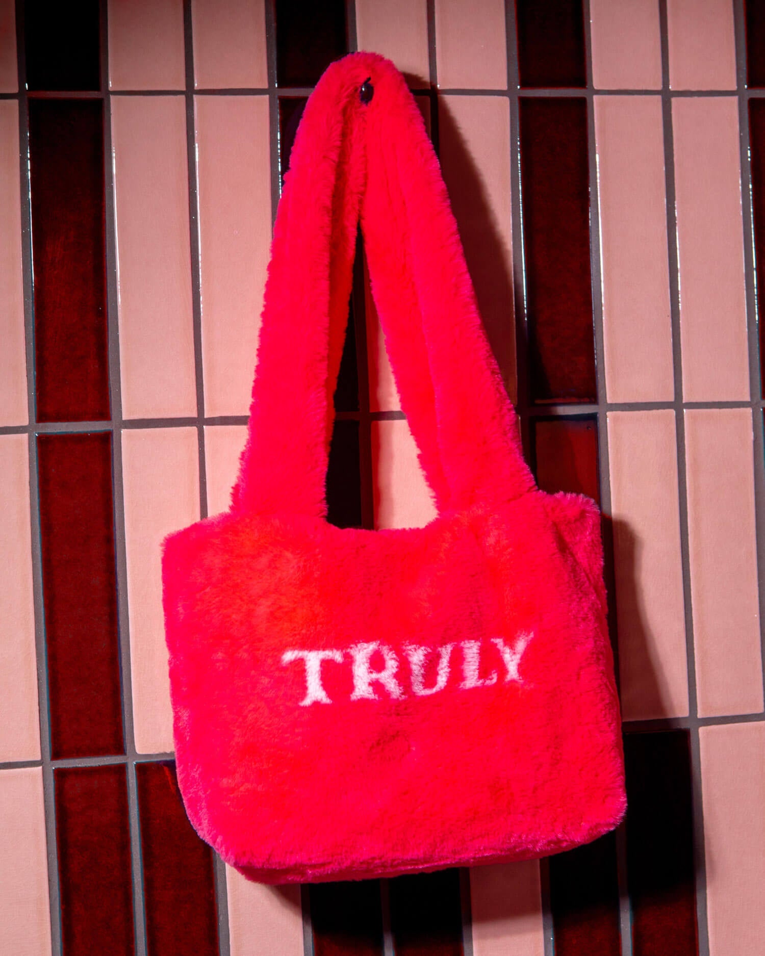 Pink Fuzzy Bag - Truly