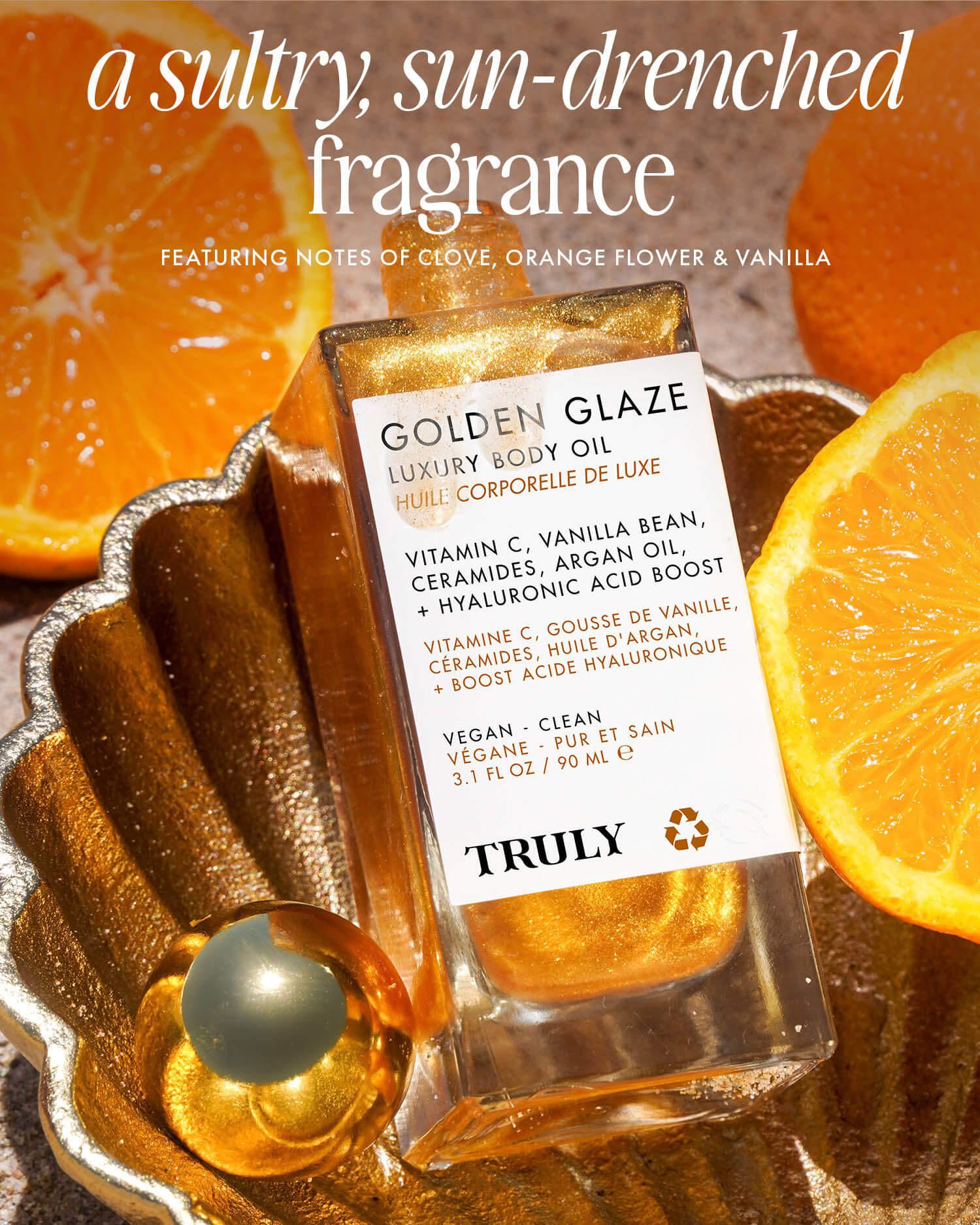 Golden Glaze Luxury Body Oil - Truly