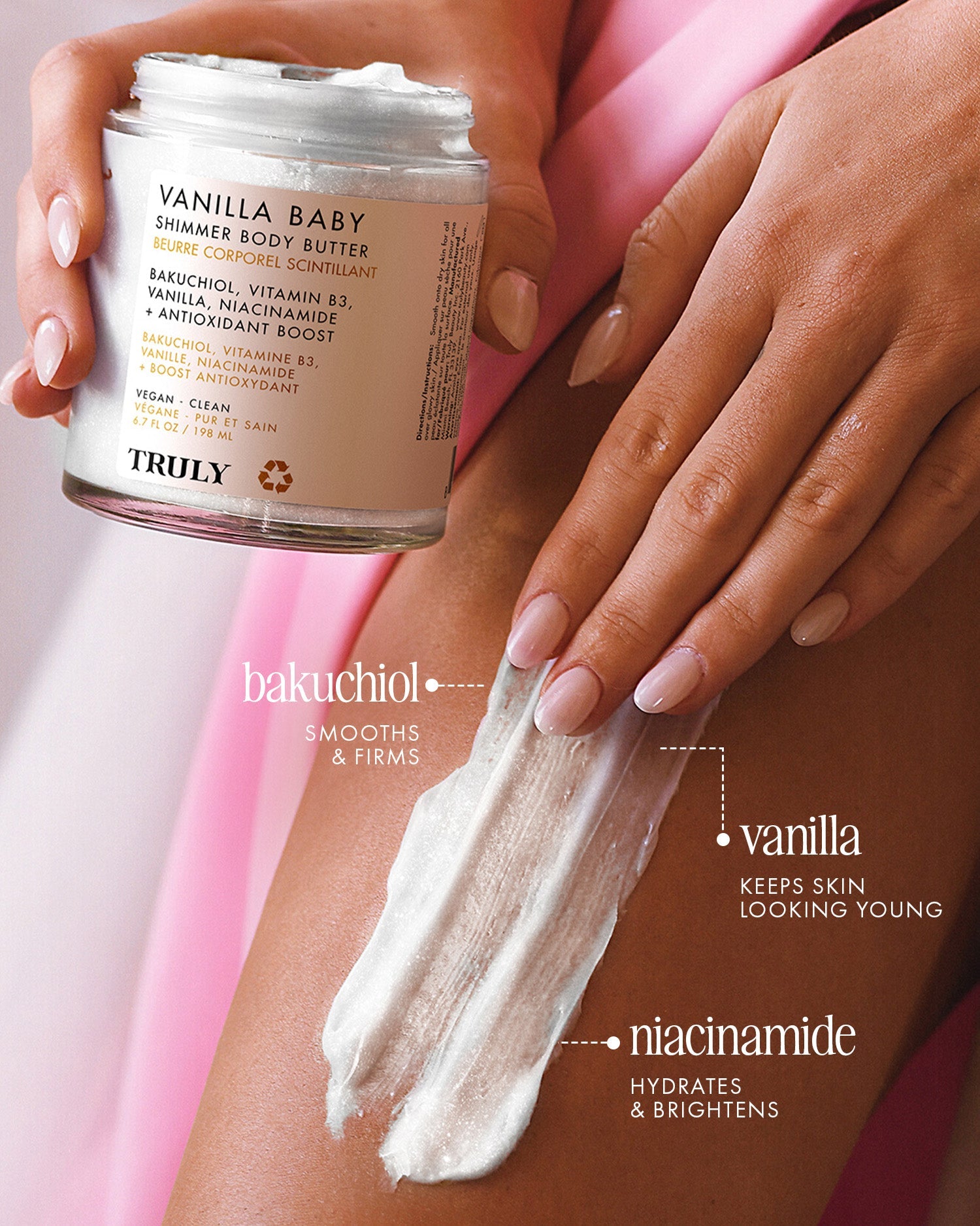 Vanilla Baby Shimmer Body Butter - Truly